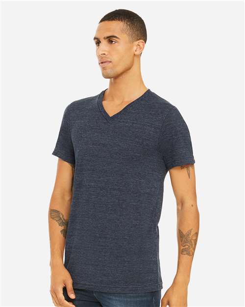 Unisex Textured Jersey V-Neck Tee - 3655 87