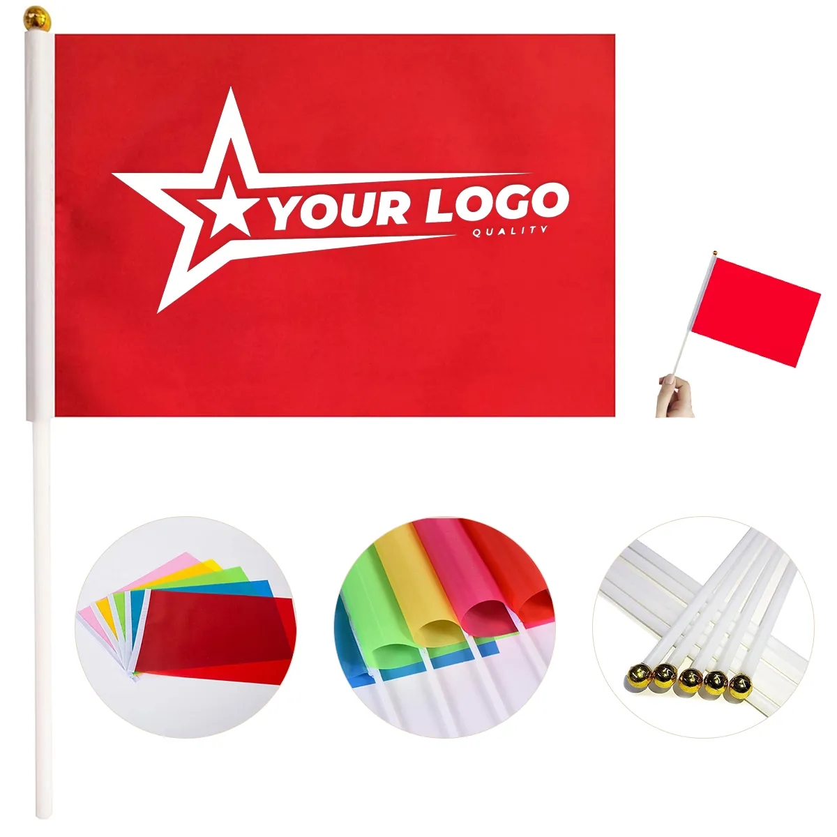 Spring Outdoor Garden Party Festive Hand-Waving Flag 2