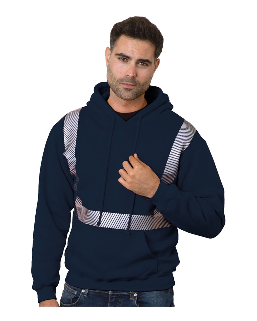 Unisex USA-Made High Visibility Hooded Sweatshirt - 3739 11