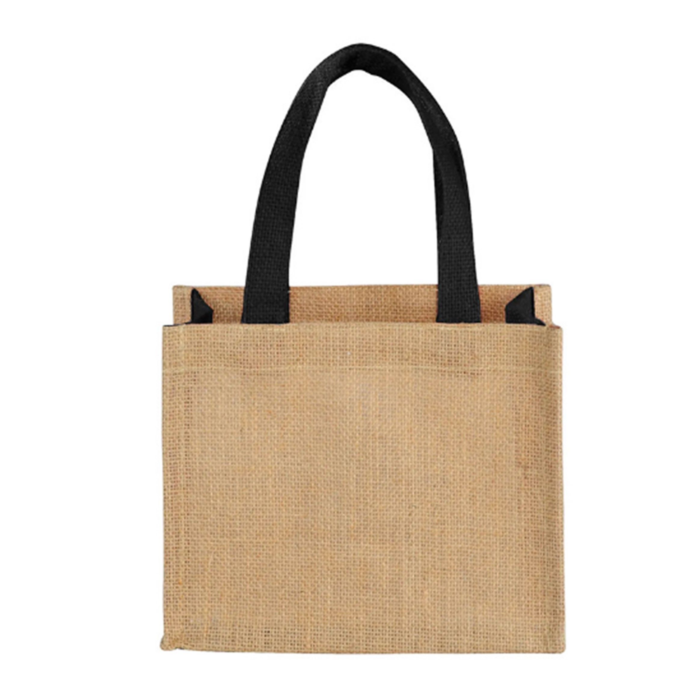 Jute Custom Grocery Tote Bags, custom tote bag with logo imprint 7
