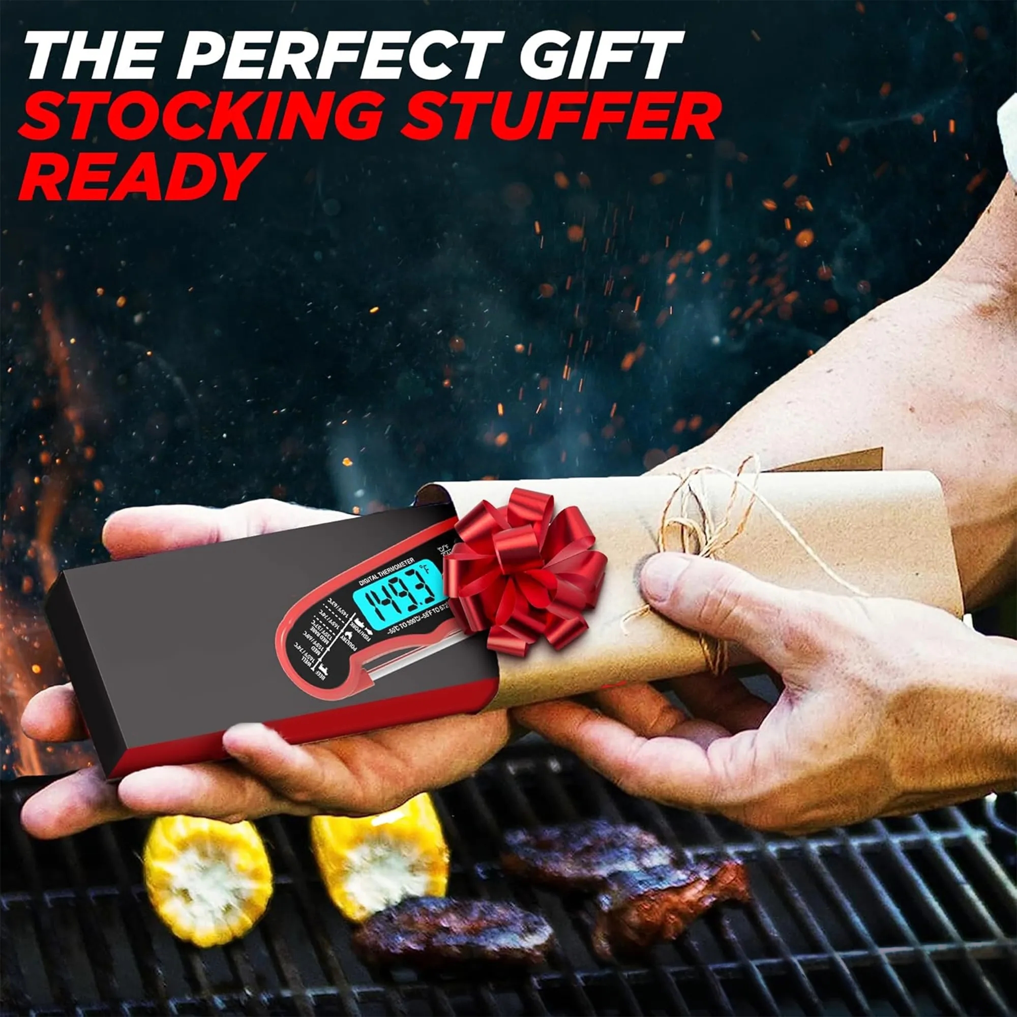 Foldable Digital Meat Thermometer With LCD Display 6