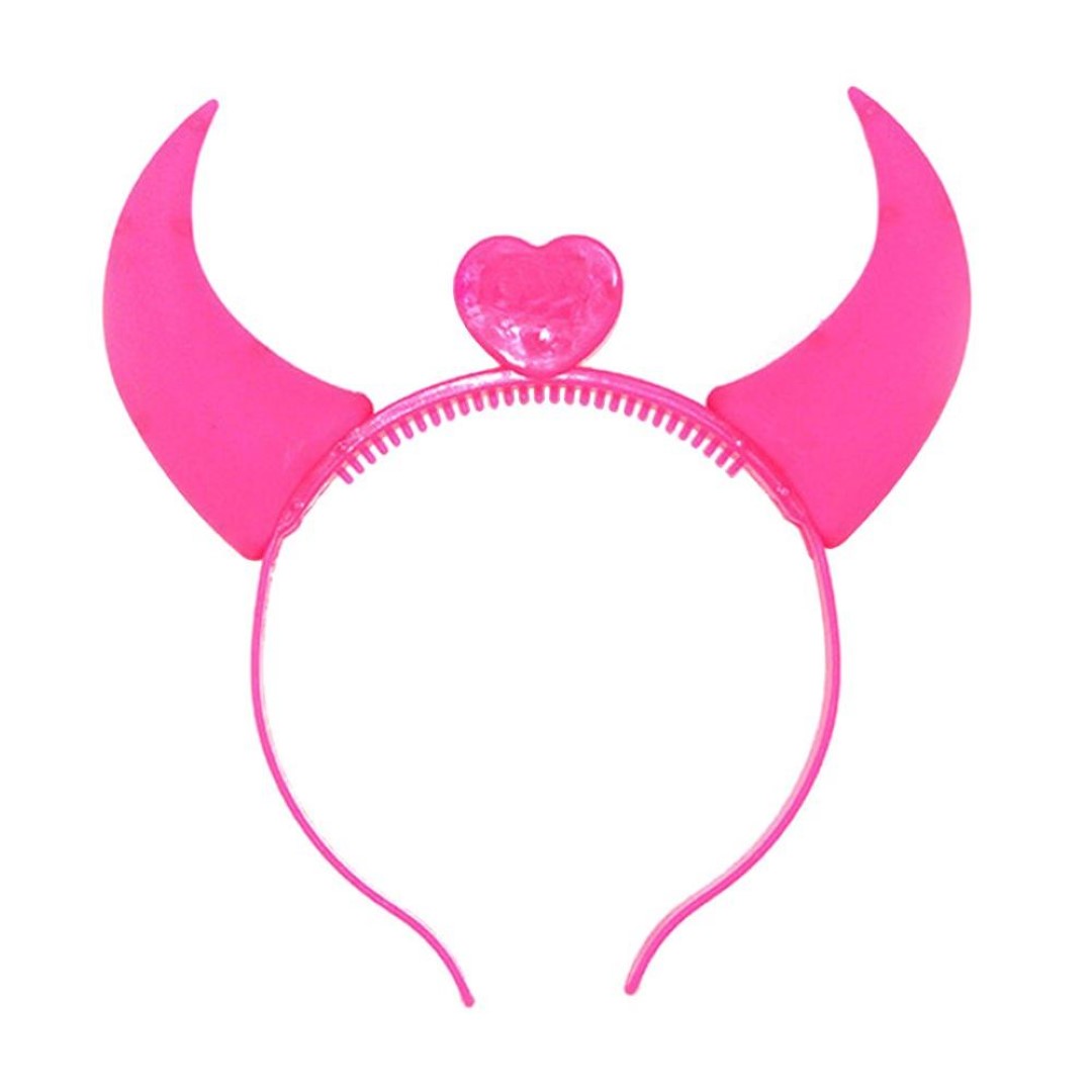 Flashing Party Ox Horns Headbands Glow 3