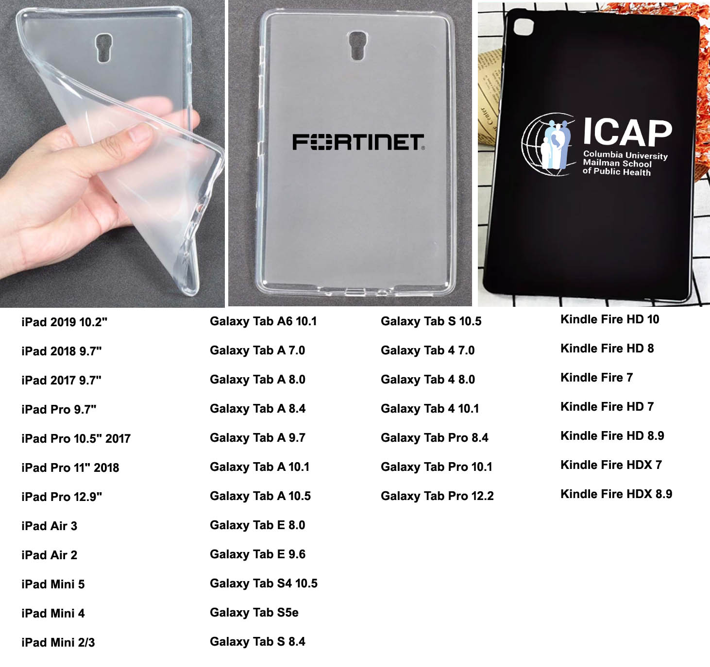 iBank® TPU Case compatible with iPad and Galaxy Tablet 1