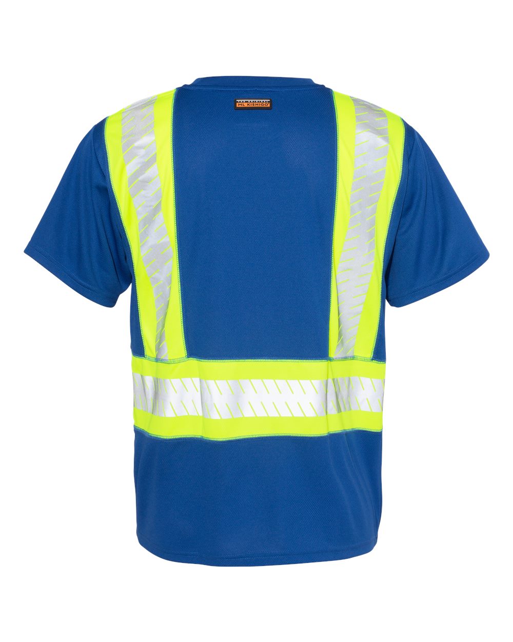 Unisex EV Series® Enhanced Visibility Contrast Pocket T-Shirt - B200-204 19