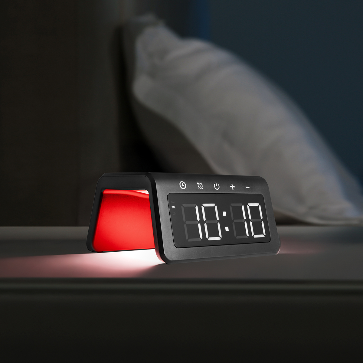 15W Light-Up Wireless Charger Alarm Clock 5
