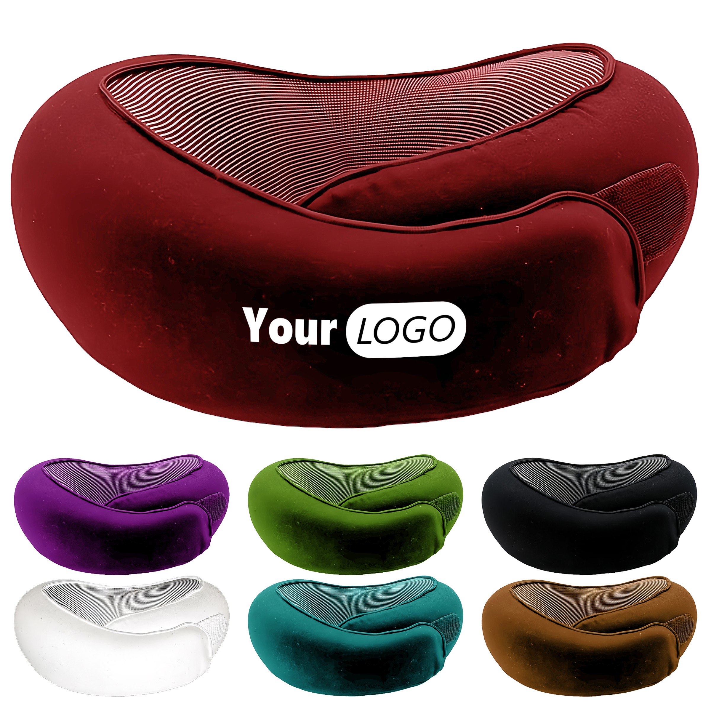 Other Fabric Foldable Memory Foam Neck Pillow For Travel And Home Use 4