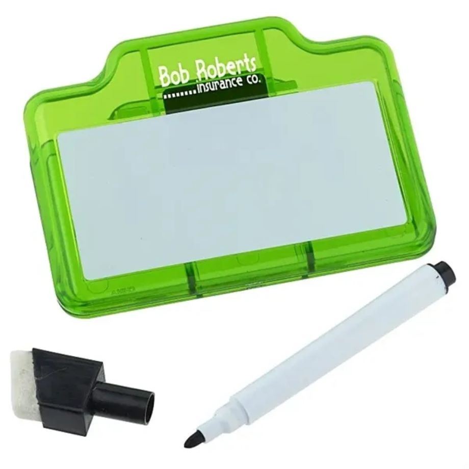 Memo Board W/ Marker And Magnet Clip Set 4