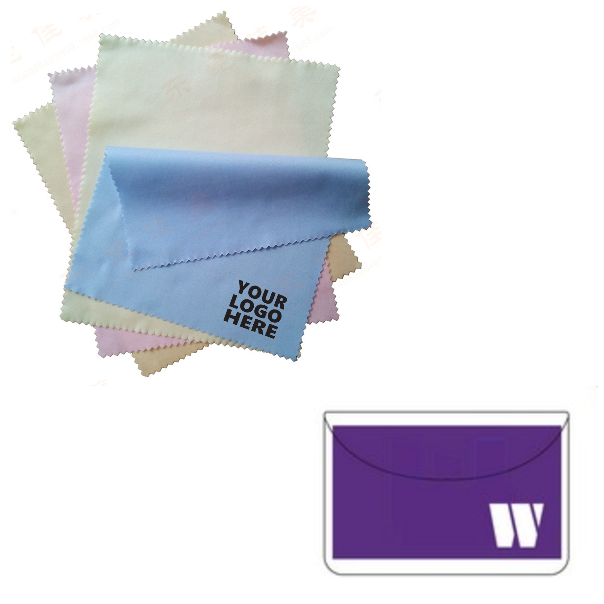 Eyeglass Cleaning Cloth With PVC Case 2