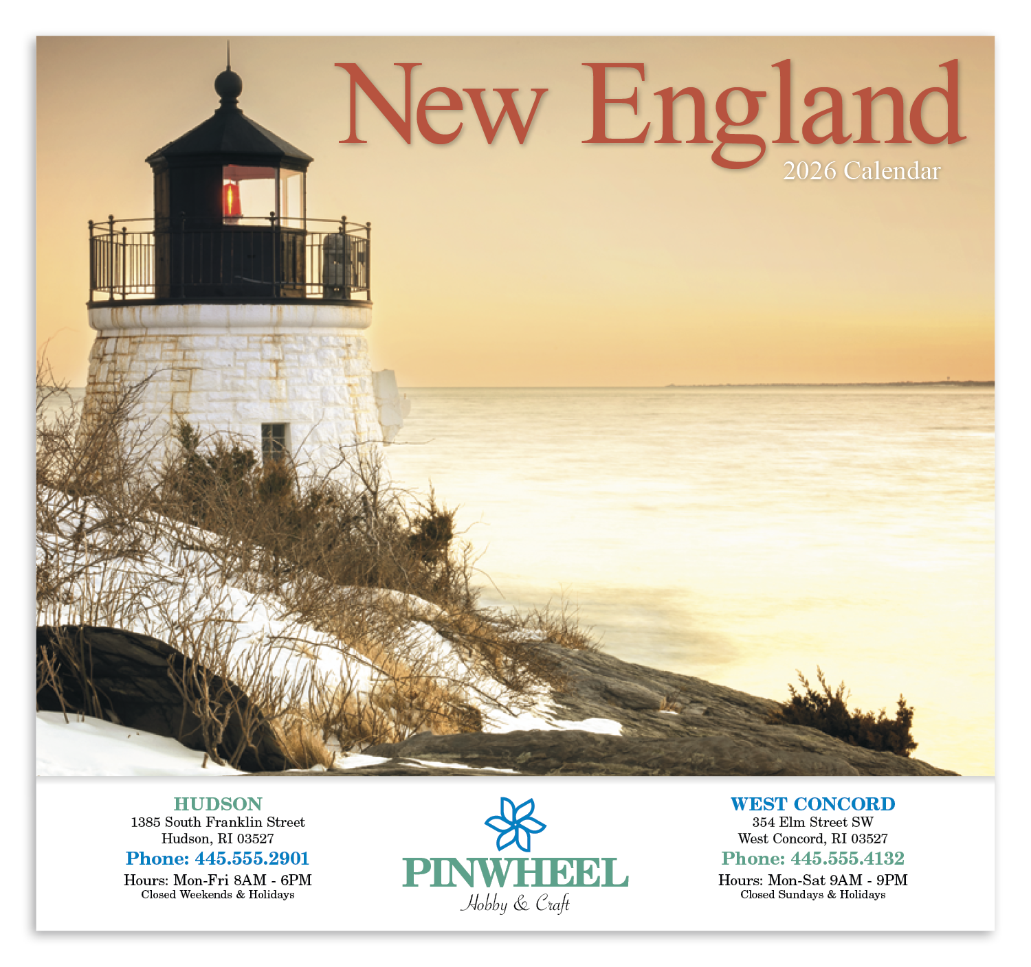 HotLine® Products New England Appointment Calendar - Stapled 50