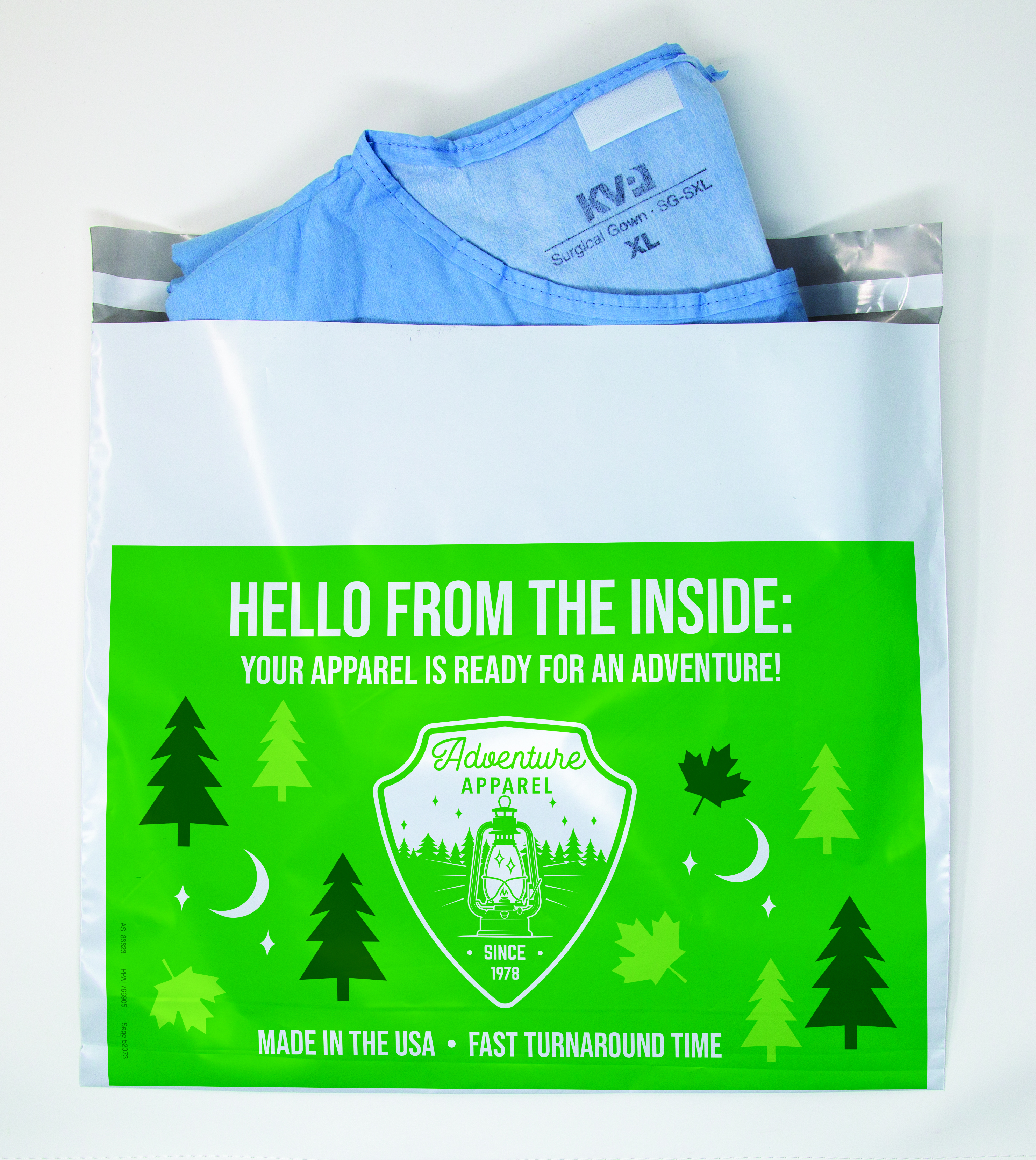 Full Color Flat 1-Sided Poly Mailers (14" x 12") 3