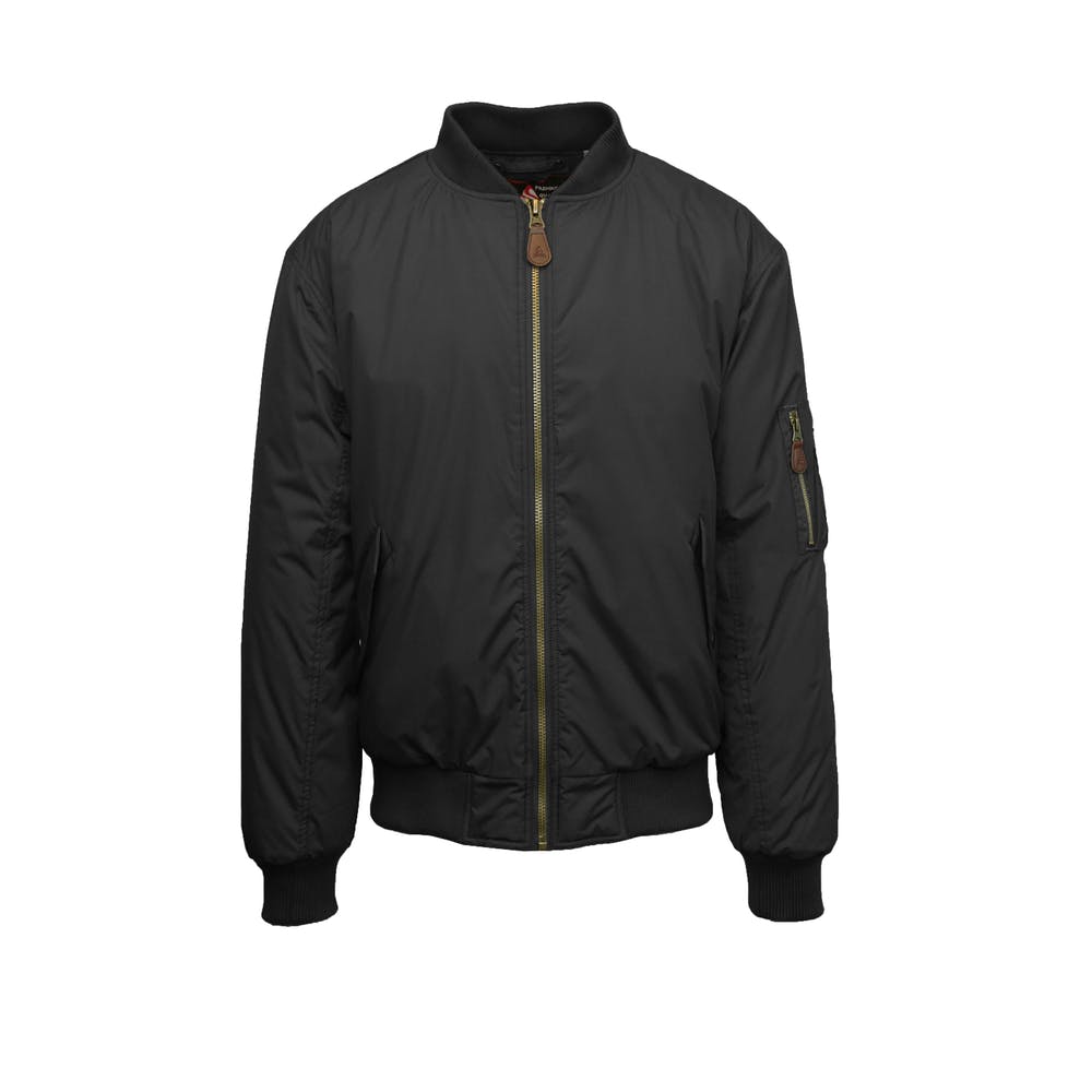 Men's Bomber Jackets - Size S - 2X Black Full Zip 1