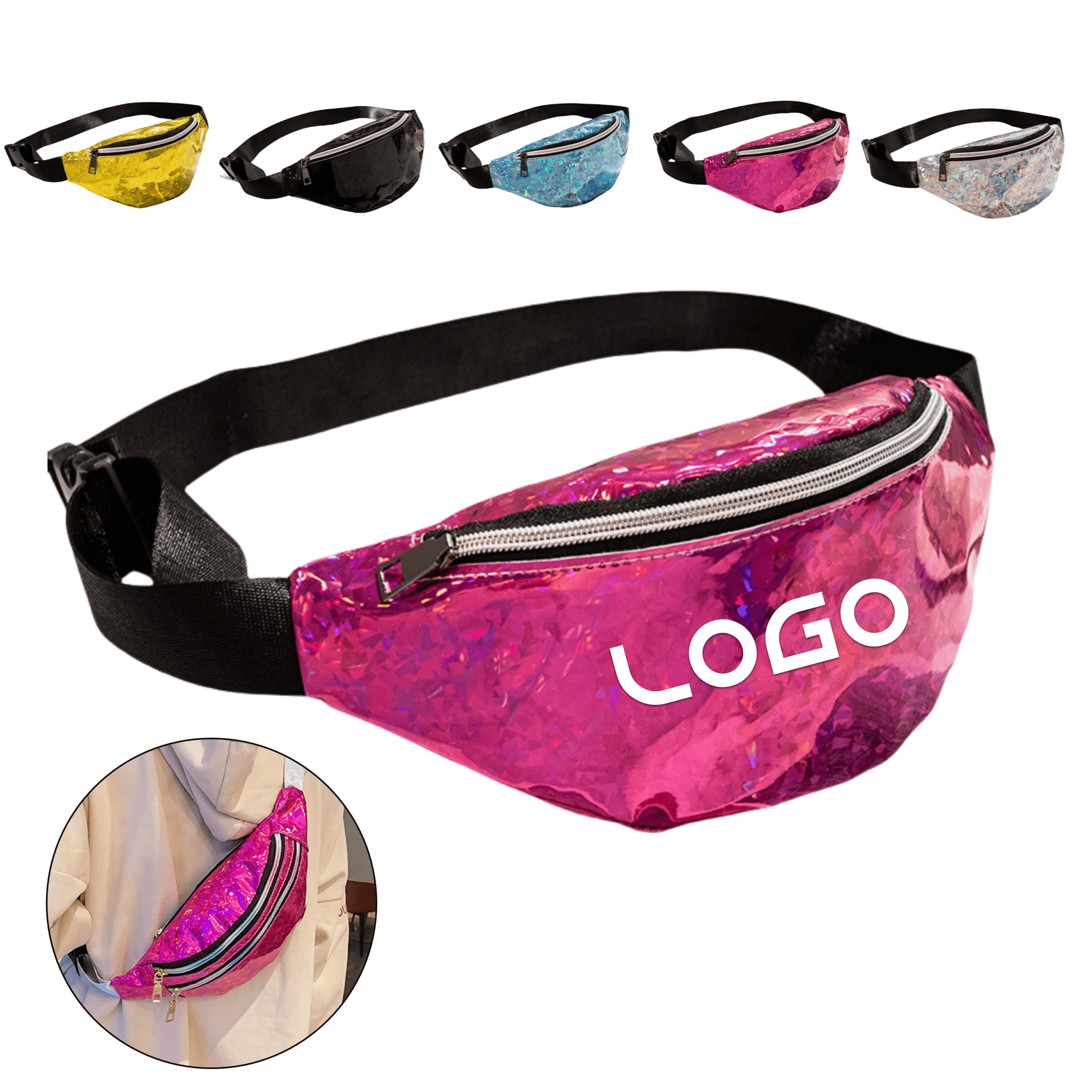PU Leather Holographic Crossbody Bag 2