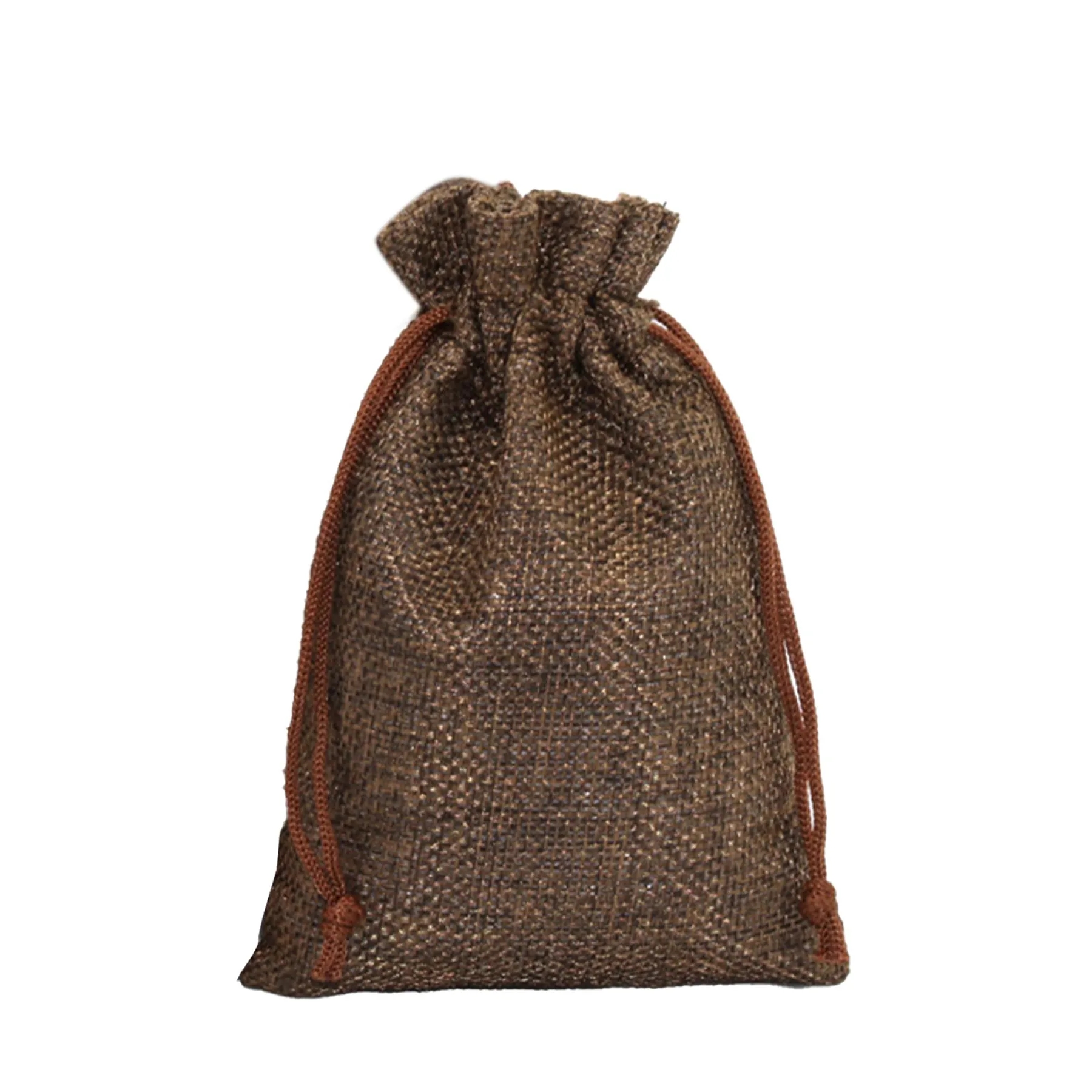 Burlap Drawstring Pocket 11