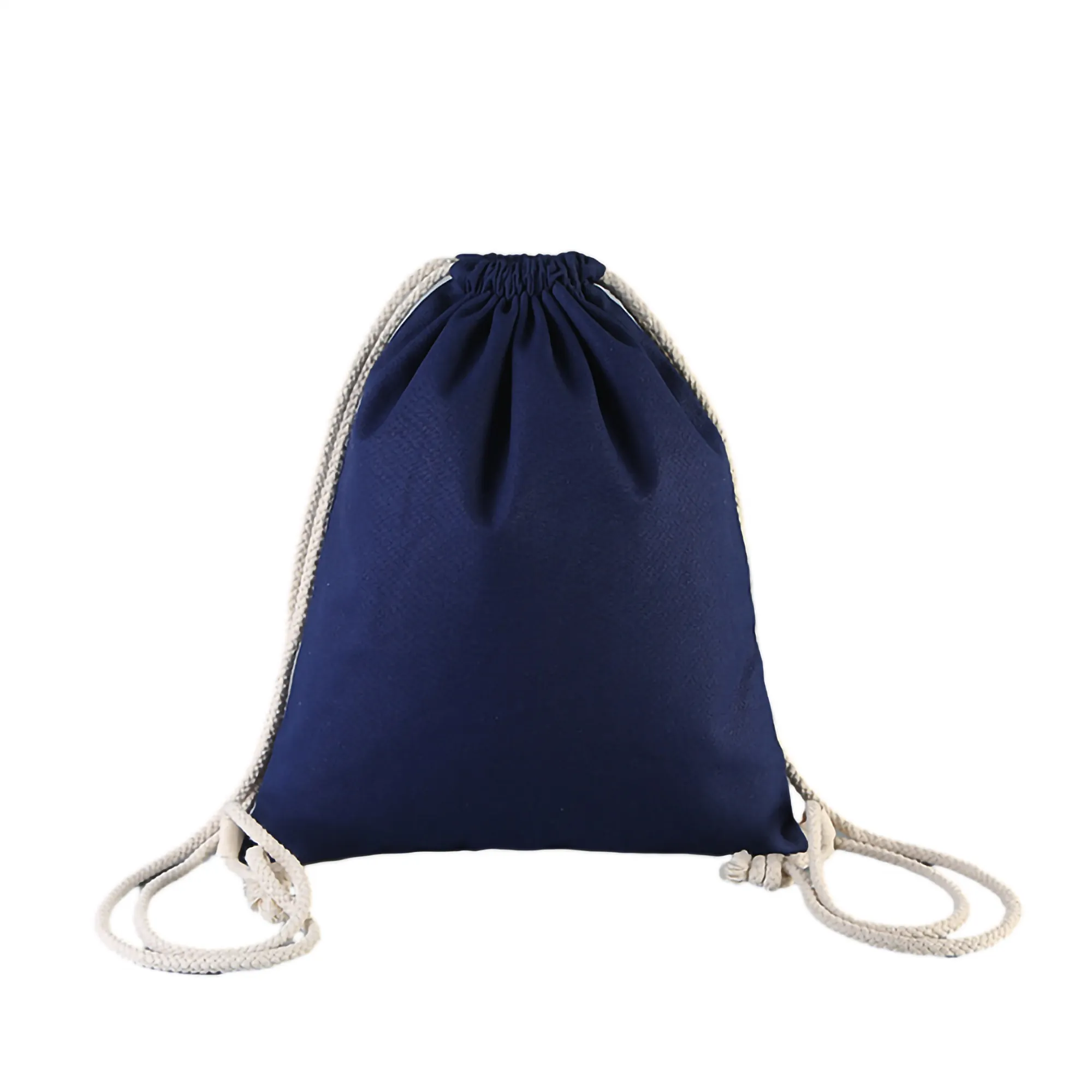 Canvas Drawstring Bag Bundle Pocket MOQ 100PCS 12