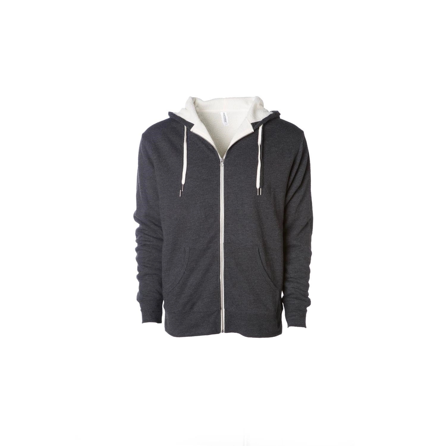 Unisex Heavyweight Sherpa Lined Heather Zip Hood 5