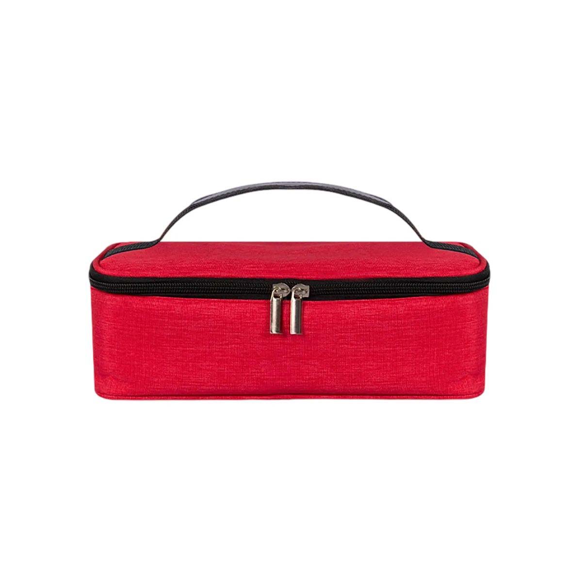 Portable Lunch Bag with Leather Reinforced Handle 6