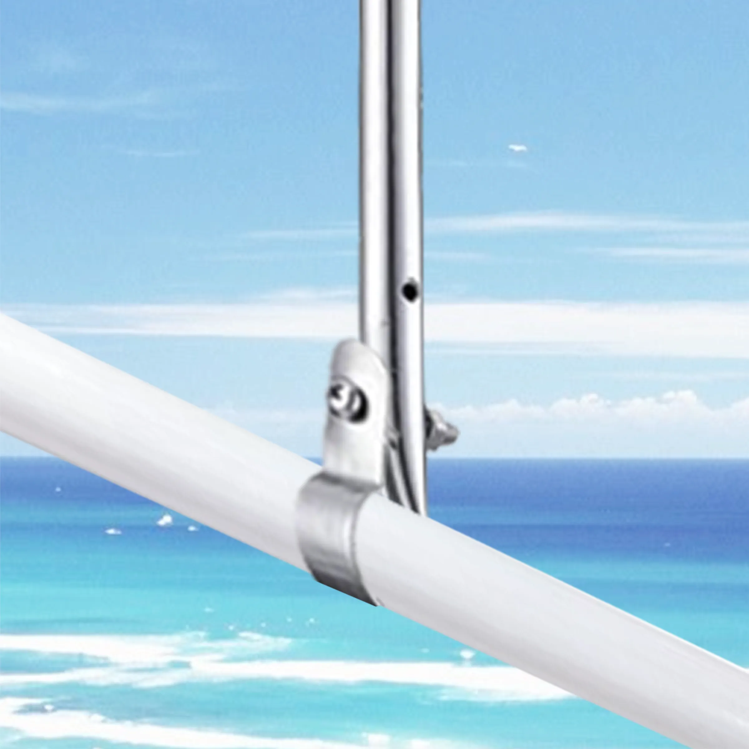 15" Stainless Steel Boat Flag Pole - Style B 3