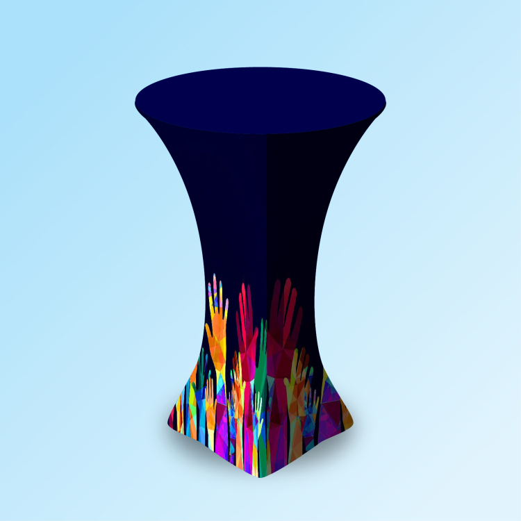 Stretch, Round Table, 30" Diameter by 42.5" Tall