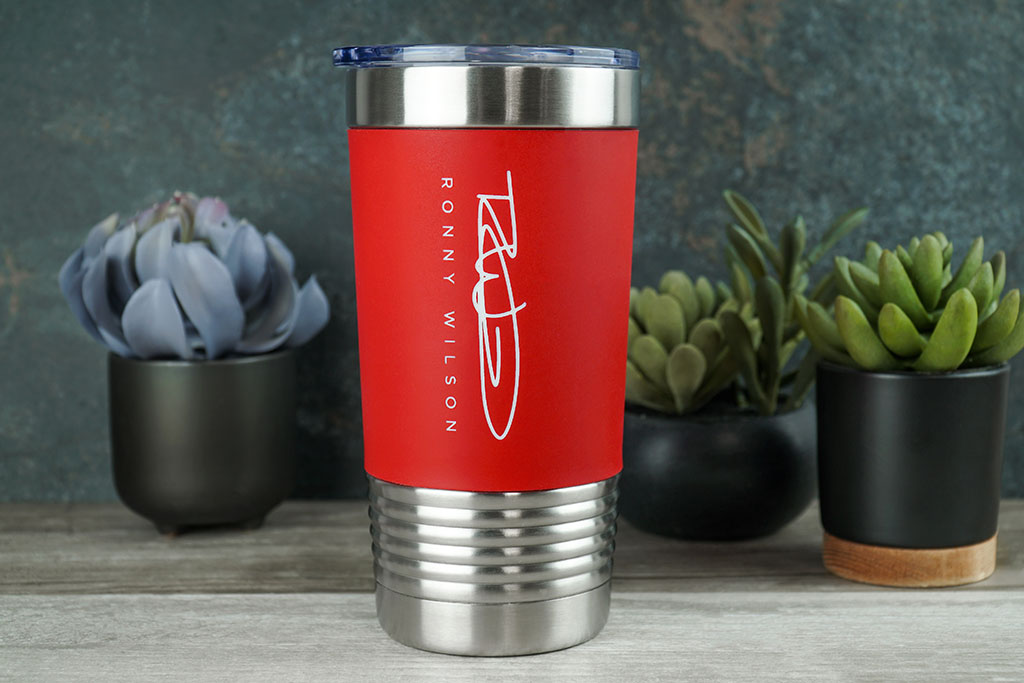 20 oz Silicone Grip Polar Camel Metal Tumbler 5