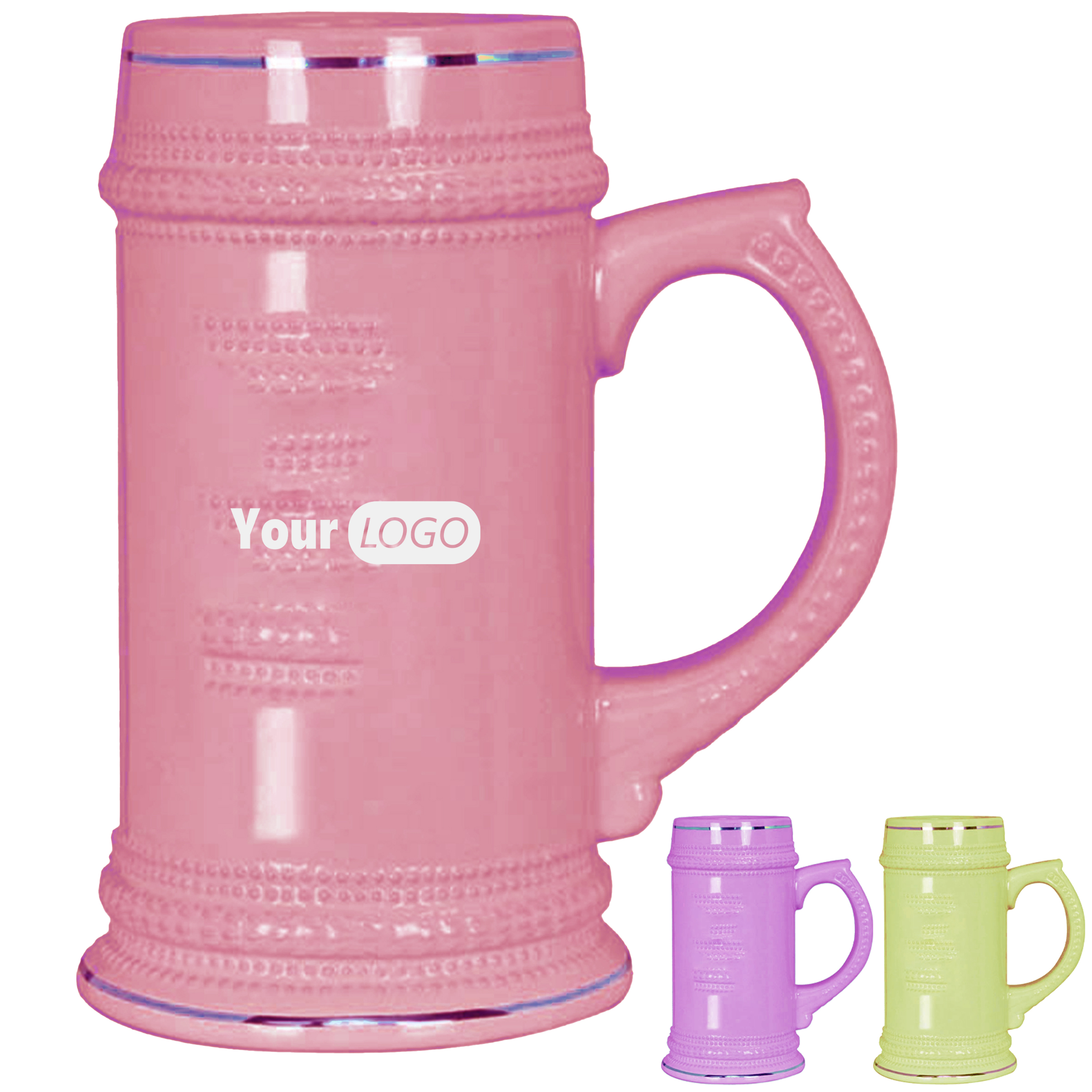 Ceramic Gold Luxury Beer Stein 2