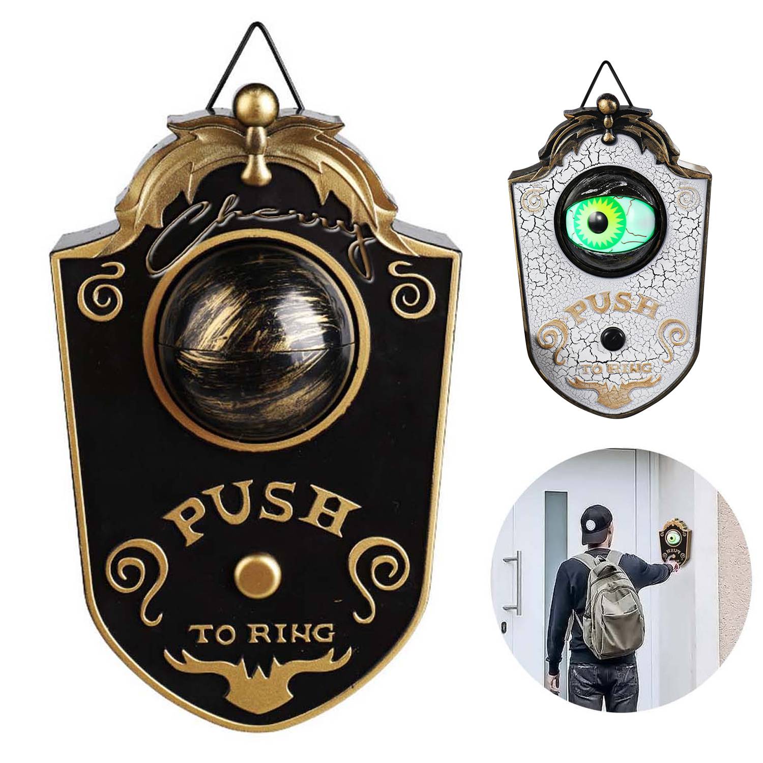 Halloween Trick Doorbell Decoration