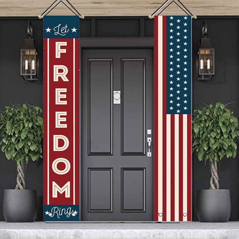 4th of July Porch Signs, Independence Day Door Banners 2