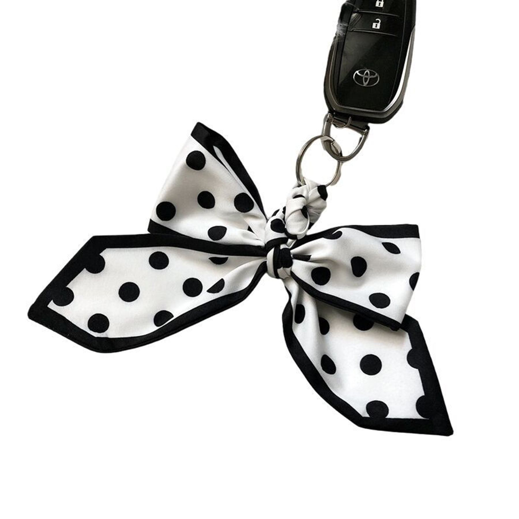 Handmade Ribbon Bow Keychain 1