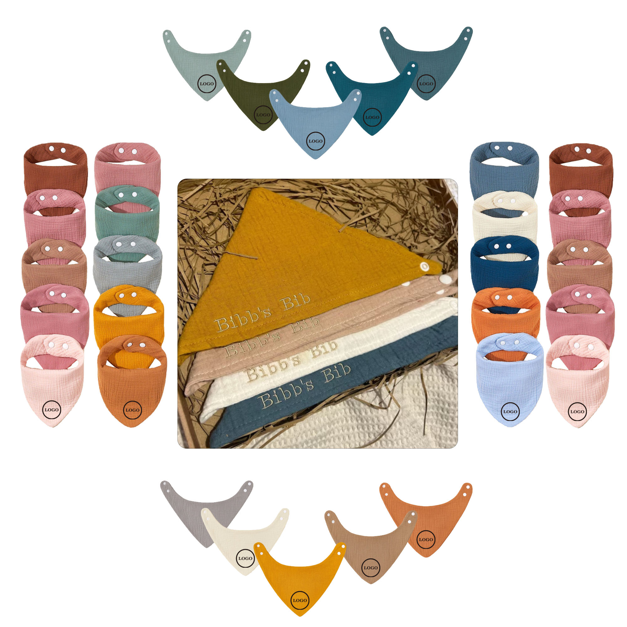 MOQ500 Baby Triangle Towel 1