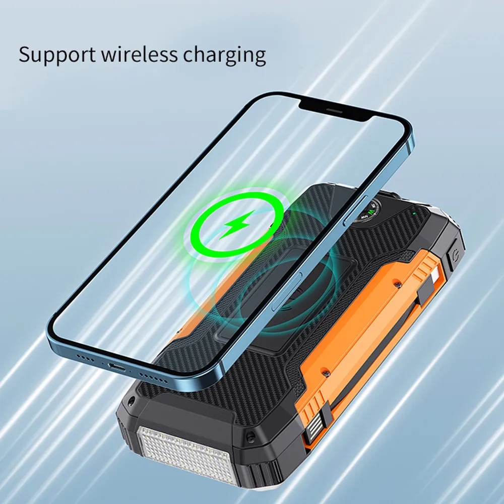 30000mAh Portable Solar Phone Battery Panel Charger 4