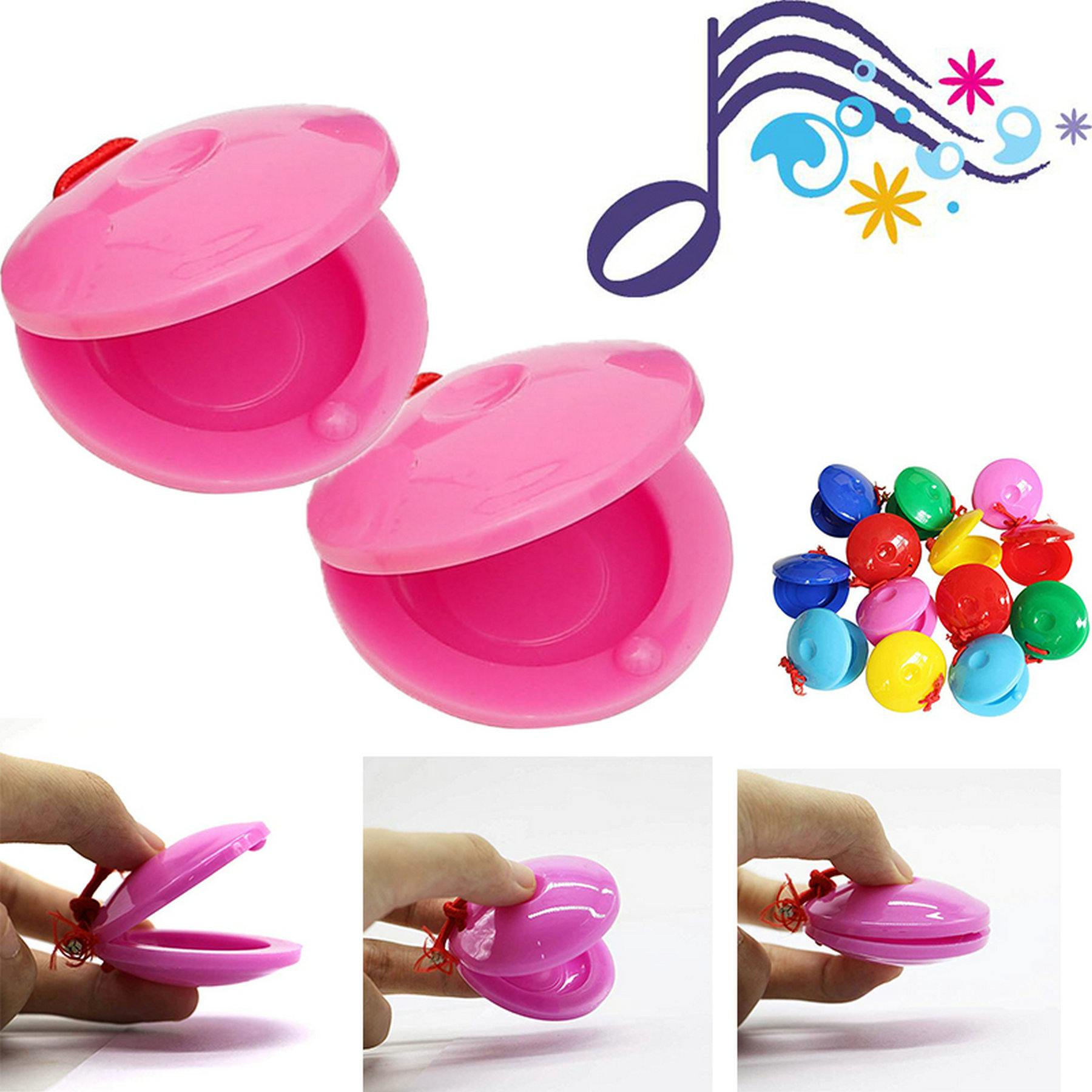 Plastic Finger Castanets 1