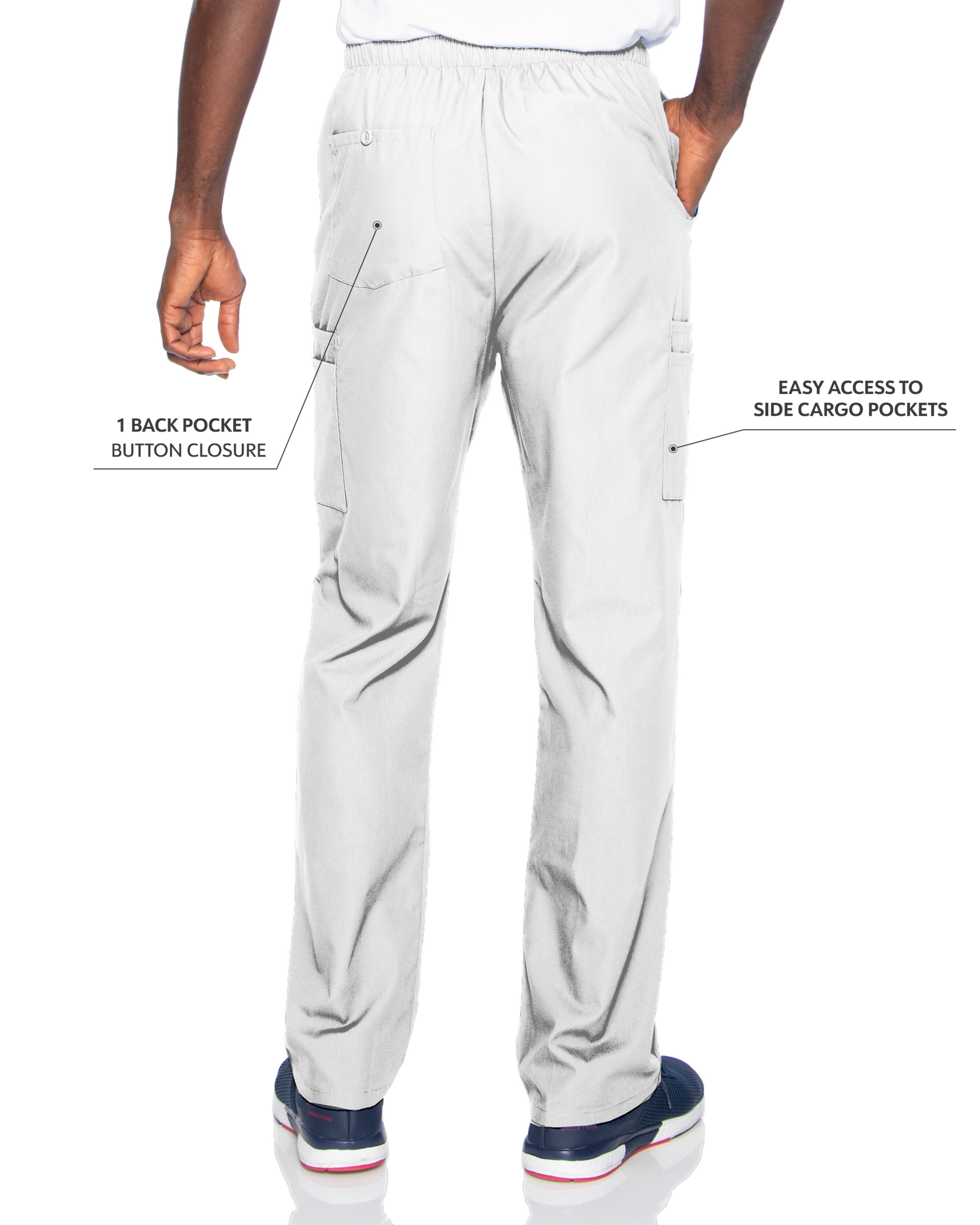Landau - Essentials - Men's Seven-Pocket High-Rise Elastic Waist Cargo Pant 17
