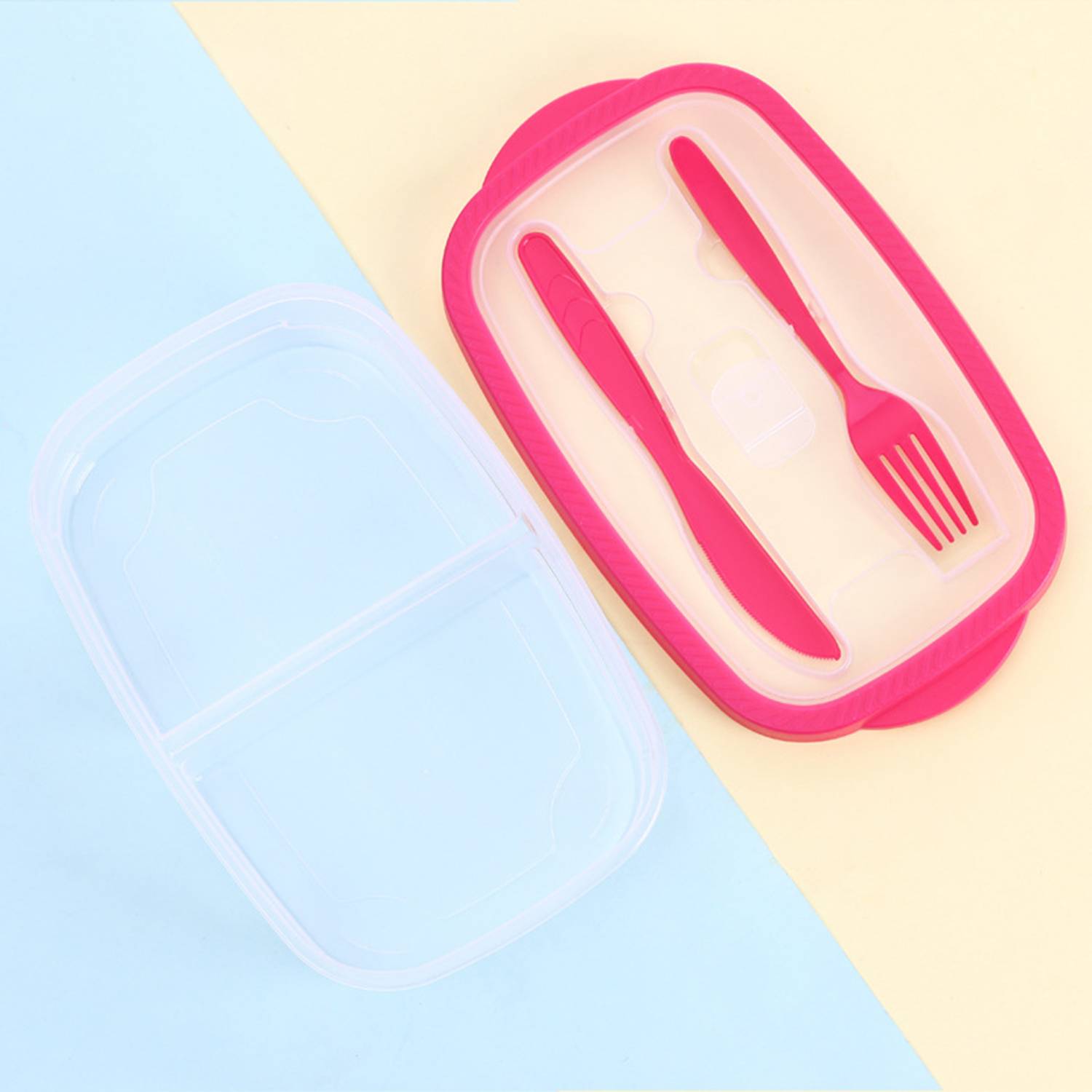 Plastic Seal Tight Prep Lunch Box with Lids Airtight 5