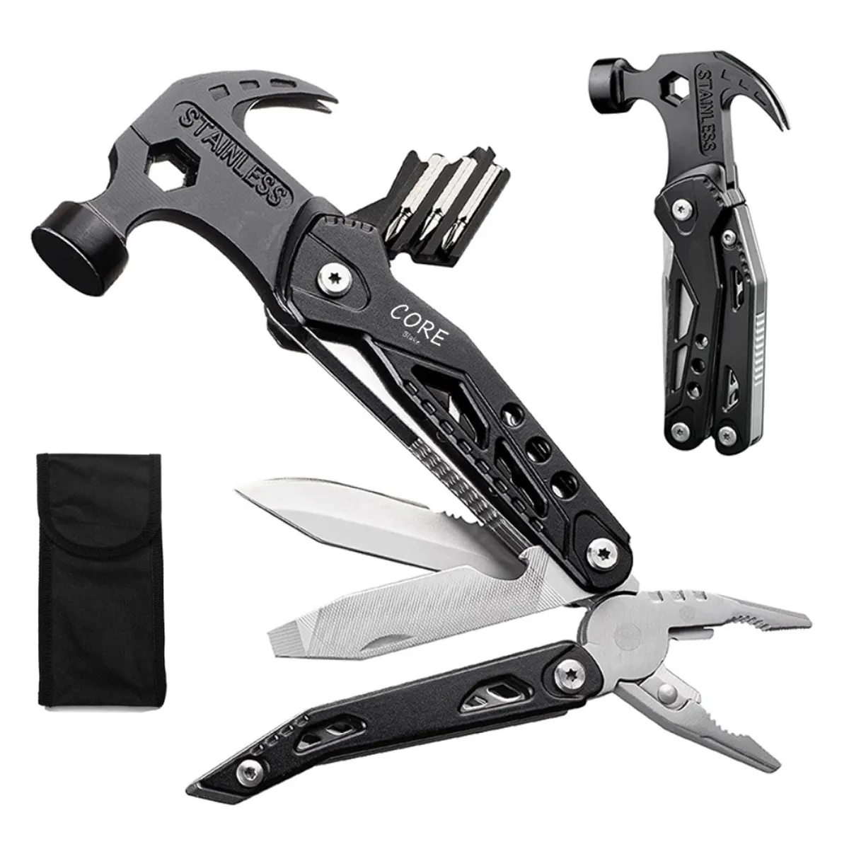 14 in 1 All One Multitool Hammer Folding Survival Tool 1