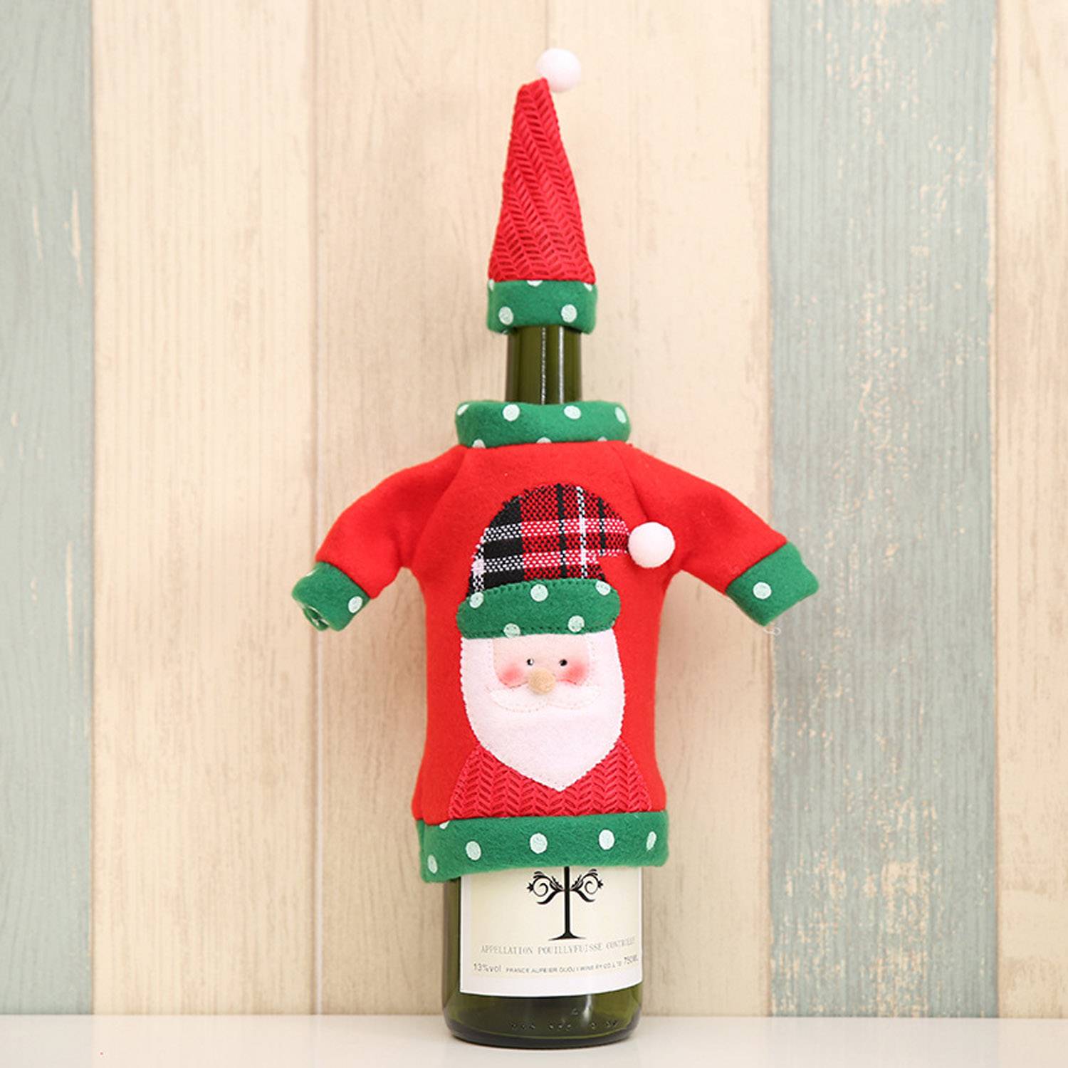 Christmas Cartoon Wine Bottle Cover 4
