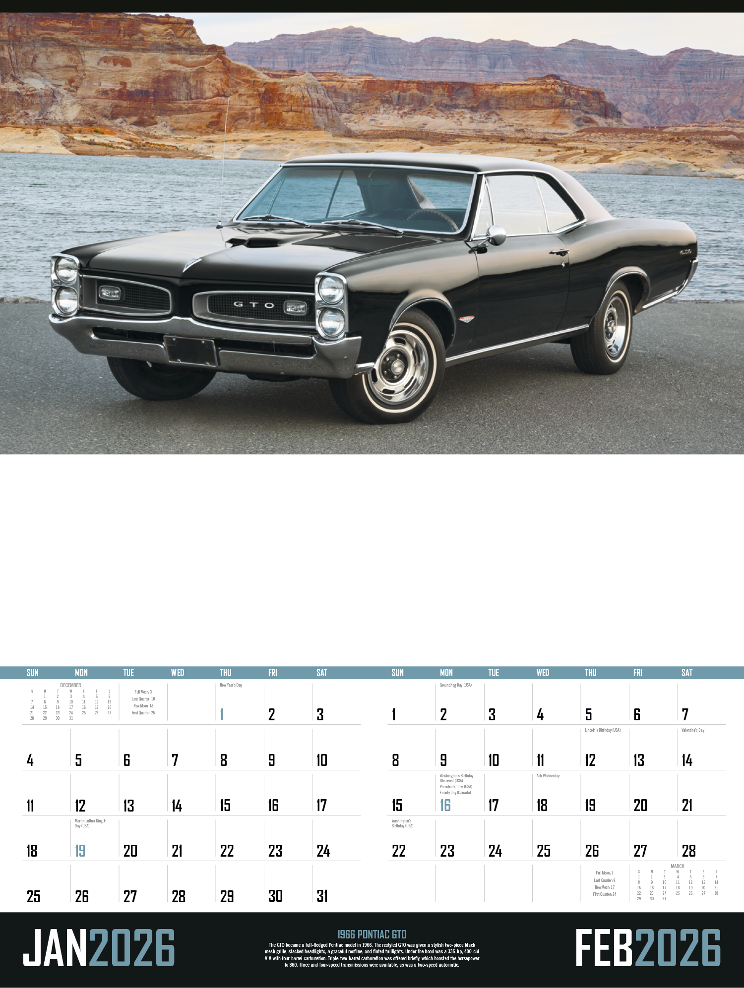 Triumph® Calendars Muscle Cars Calendar 14