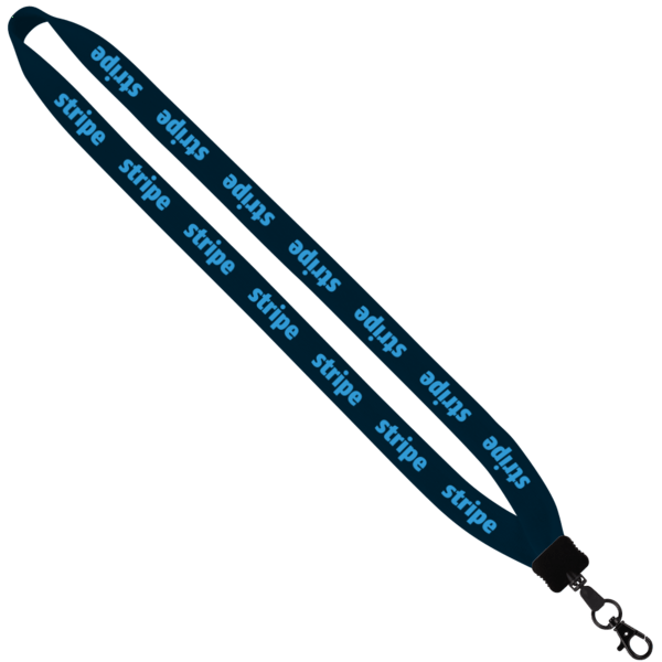 3/4" Cotton Lanyard with Plastic Clamshell & O-Ring 50