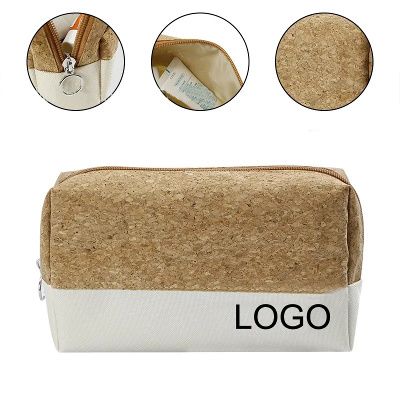 Cotton/Cork Cosmetic Bag, custom tote bag with logo imprint 6