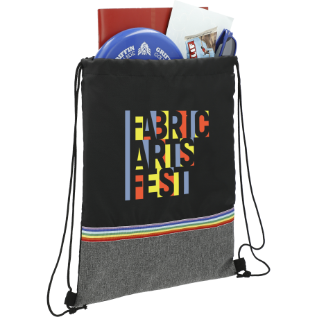 Rainbow RPET Drawstring Bag 26