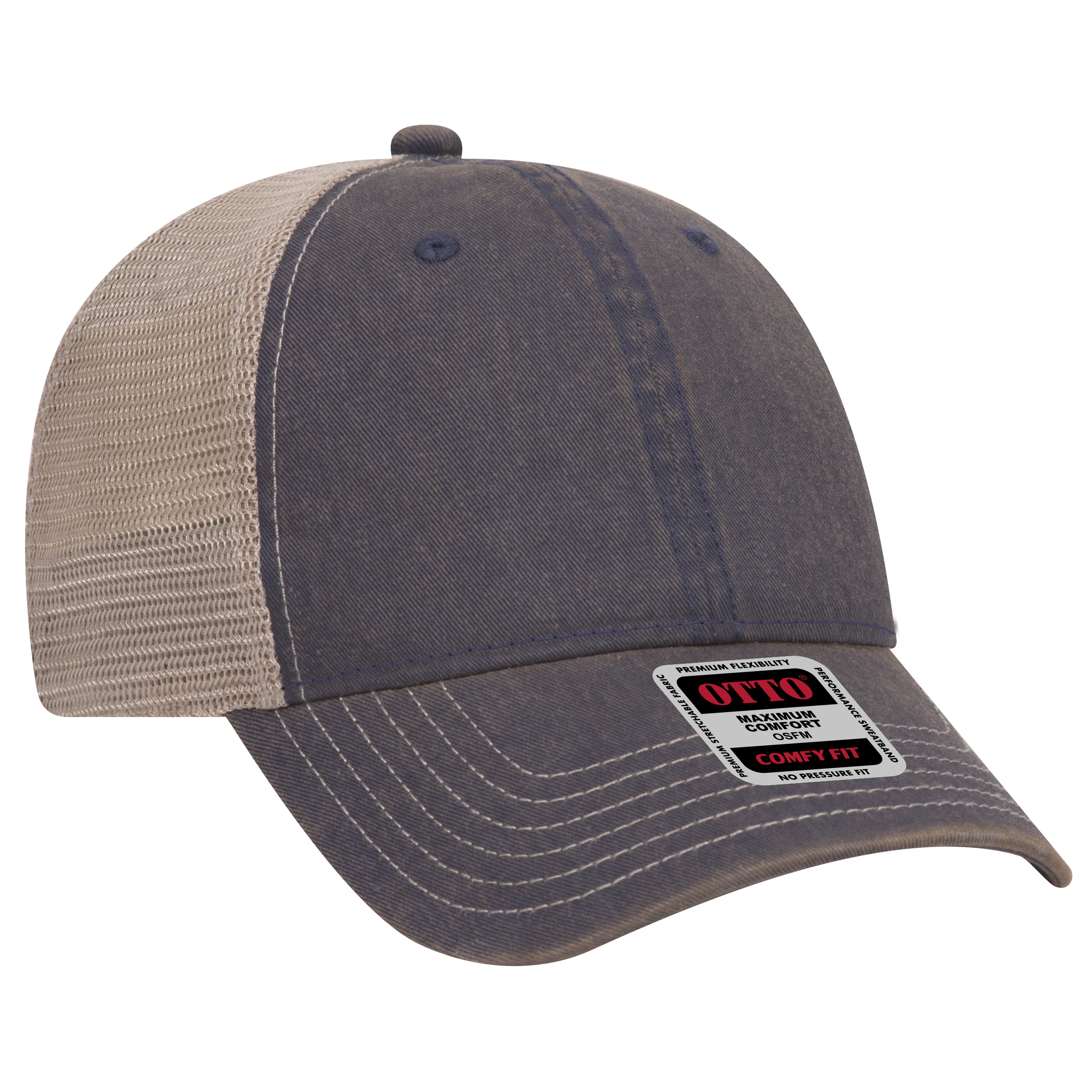 OTTO CAP® 6 Panel Low Profile Mesh Back Trucker Dad Hat 5