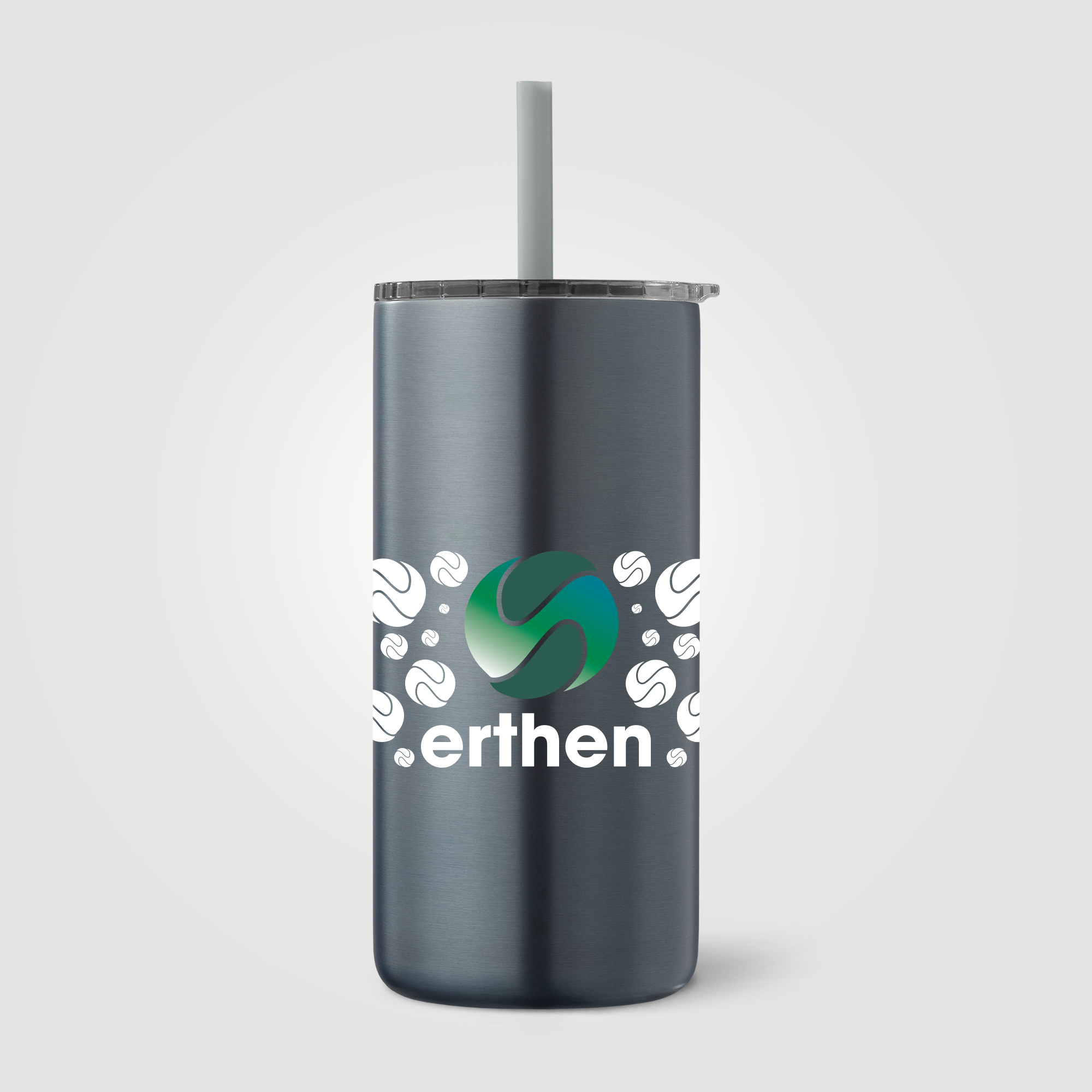 Borealis Stainless Steel Straw Tumbler - 16 oz. 1