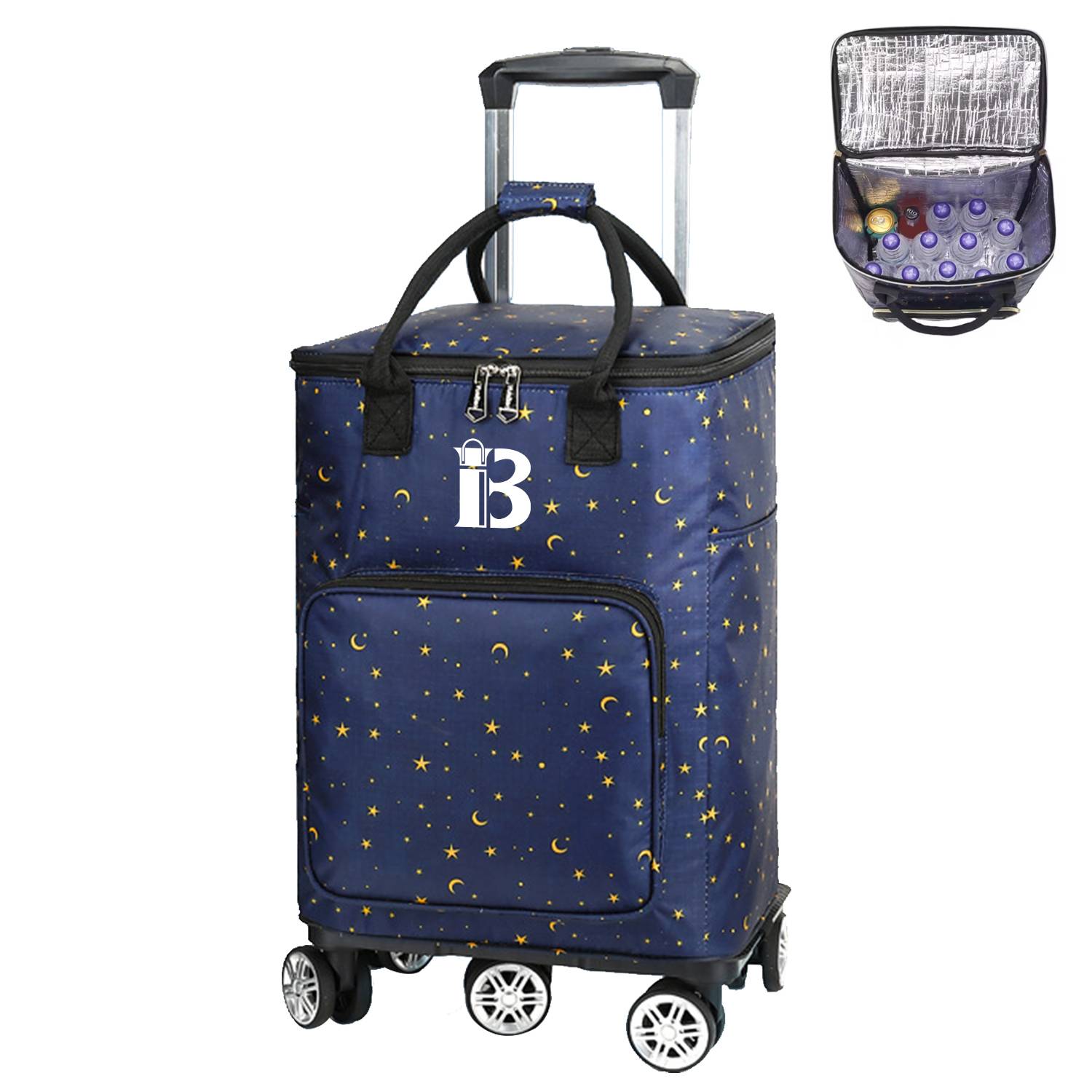 Portable Insulated Bag Shopping Cart Trolley