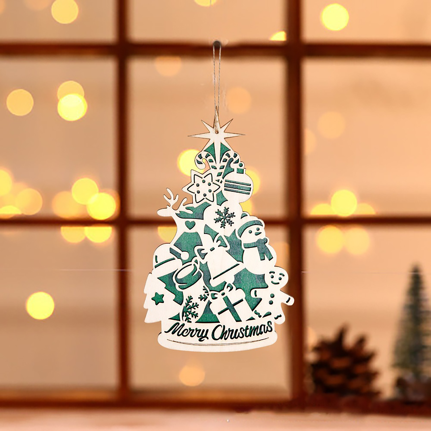 Christmas Wooden Pendant 9