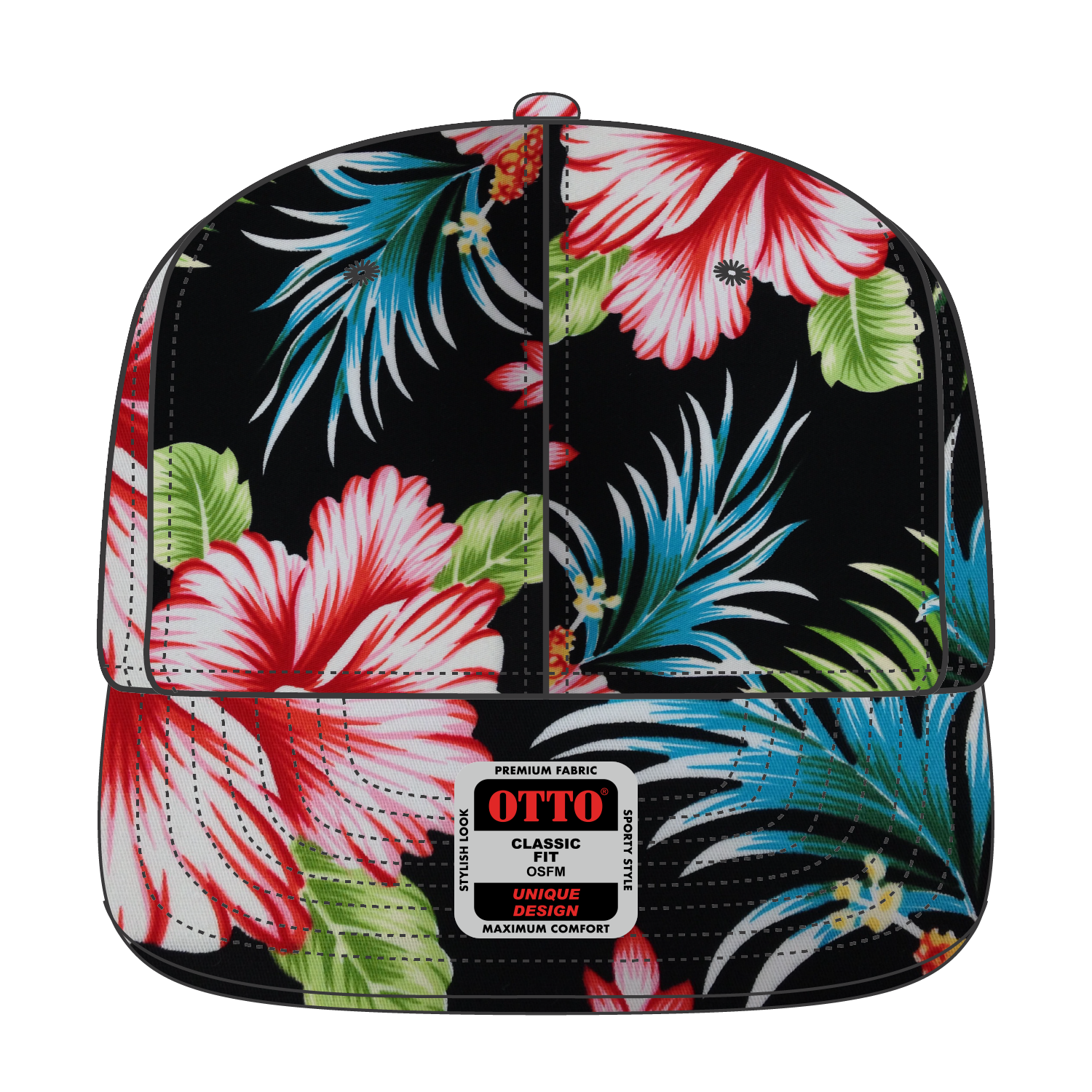 OTTO CAP® OTTO SNAP 6 Panel Pro Style Snapback Hat 10