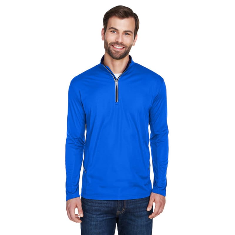 UltraClub Mens Cool & Dry Sport Quarter-Zip Pullover 6