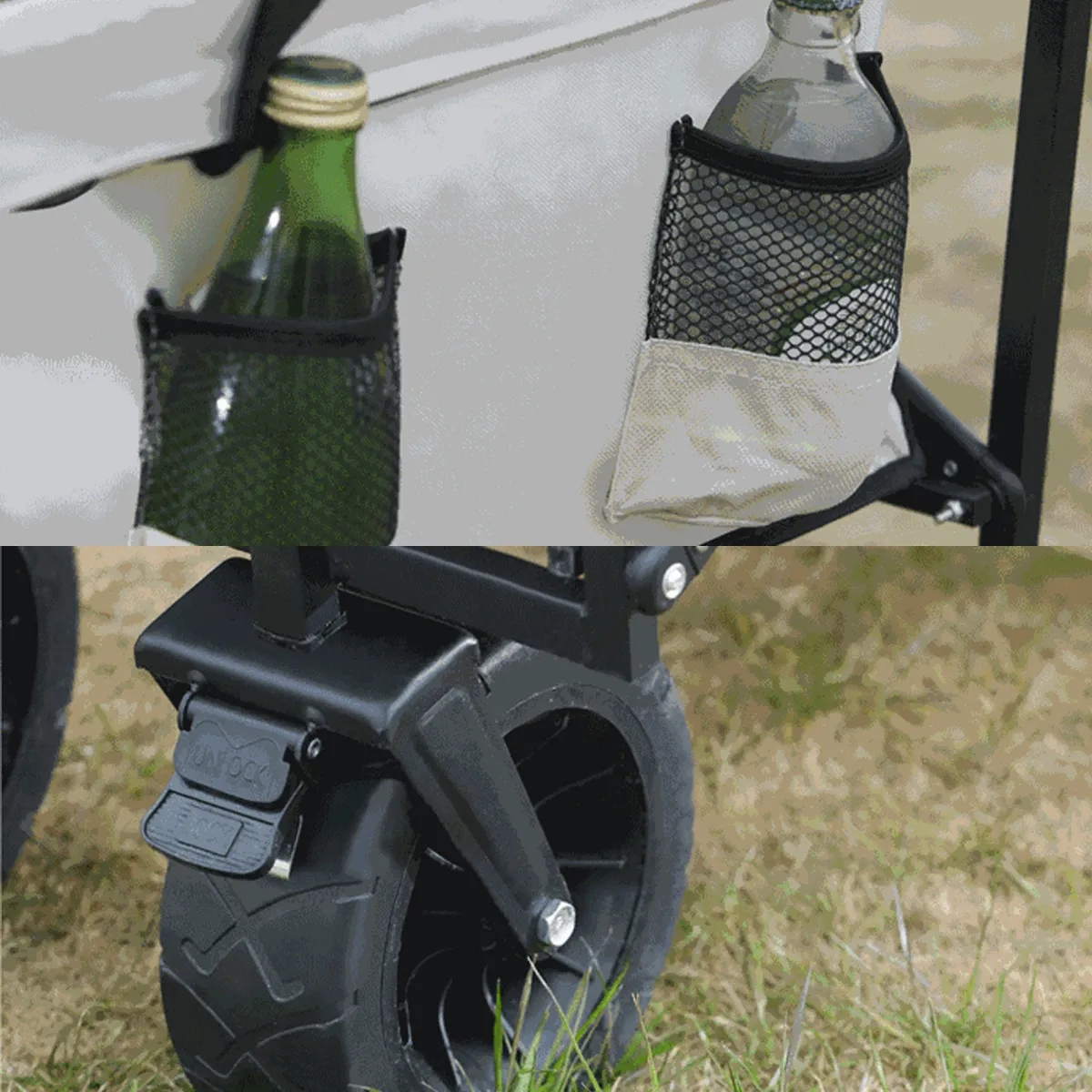 5'' 8" Outdoor Wagon Collapsible Camping Hand Trolley Carts 5