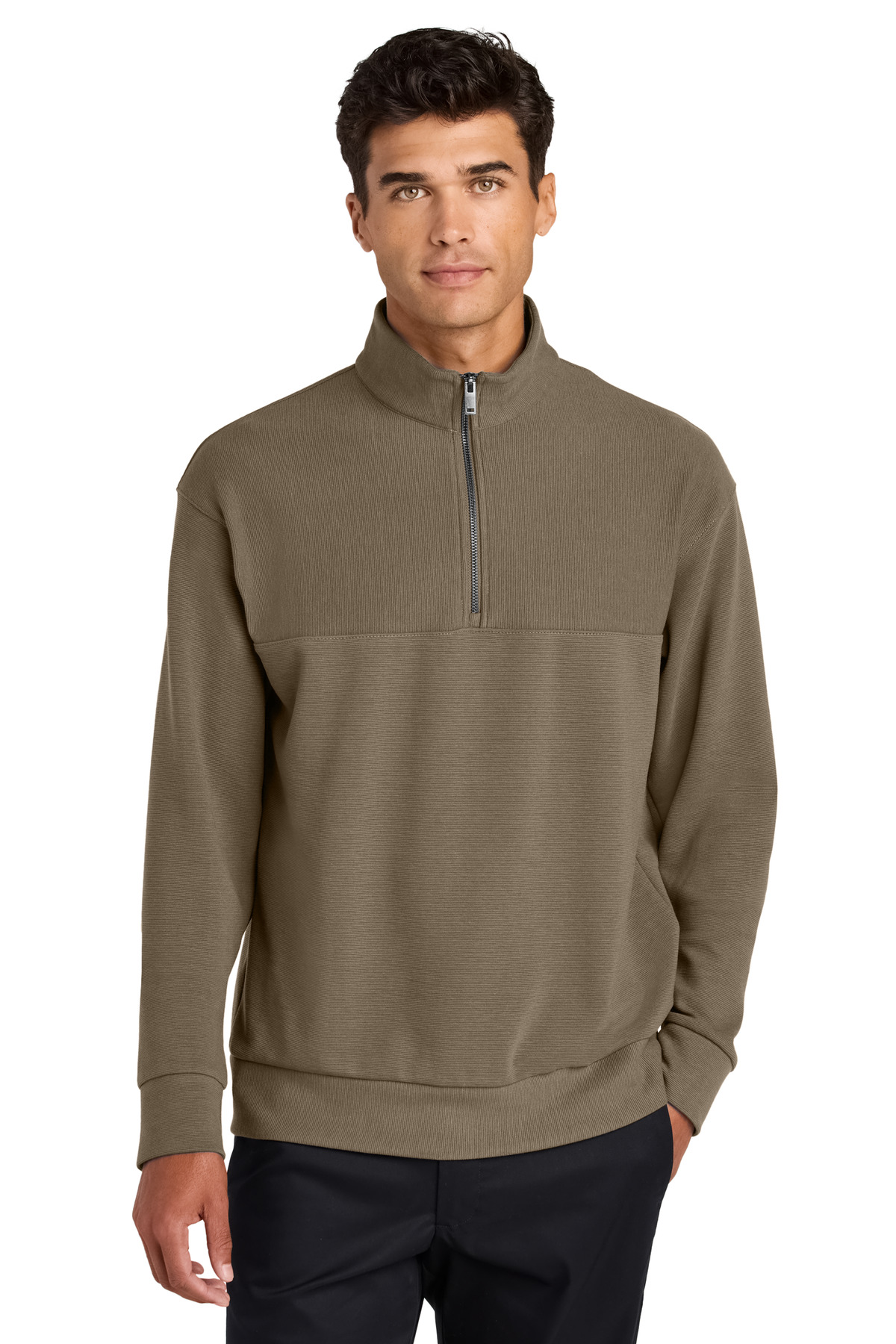 Mercer+Mettle Linear Texture 1/4-Zip MM3040 11