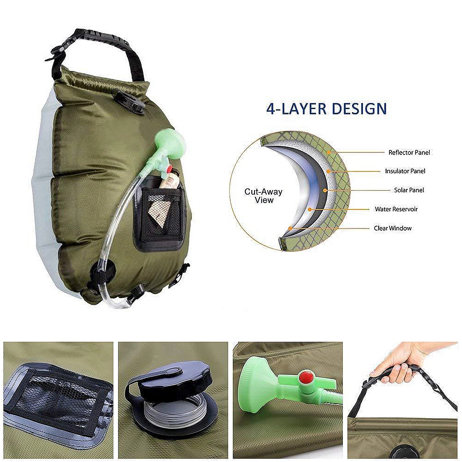 Portable Camping Shower Bag 2