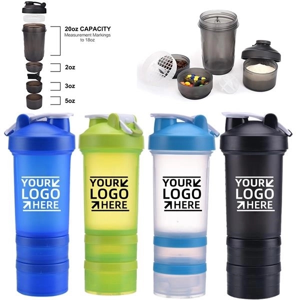 20 oz Sports Mixing Bottle 4