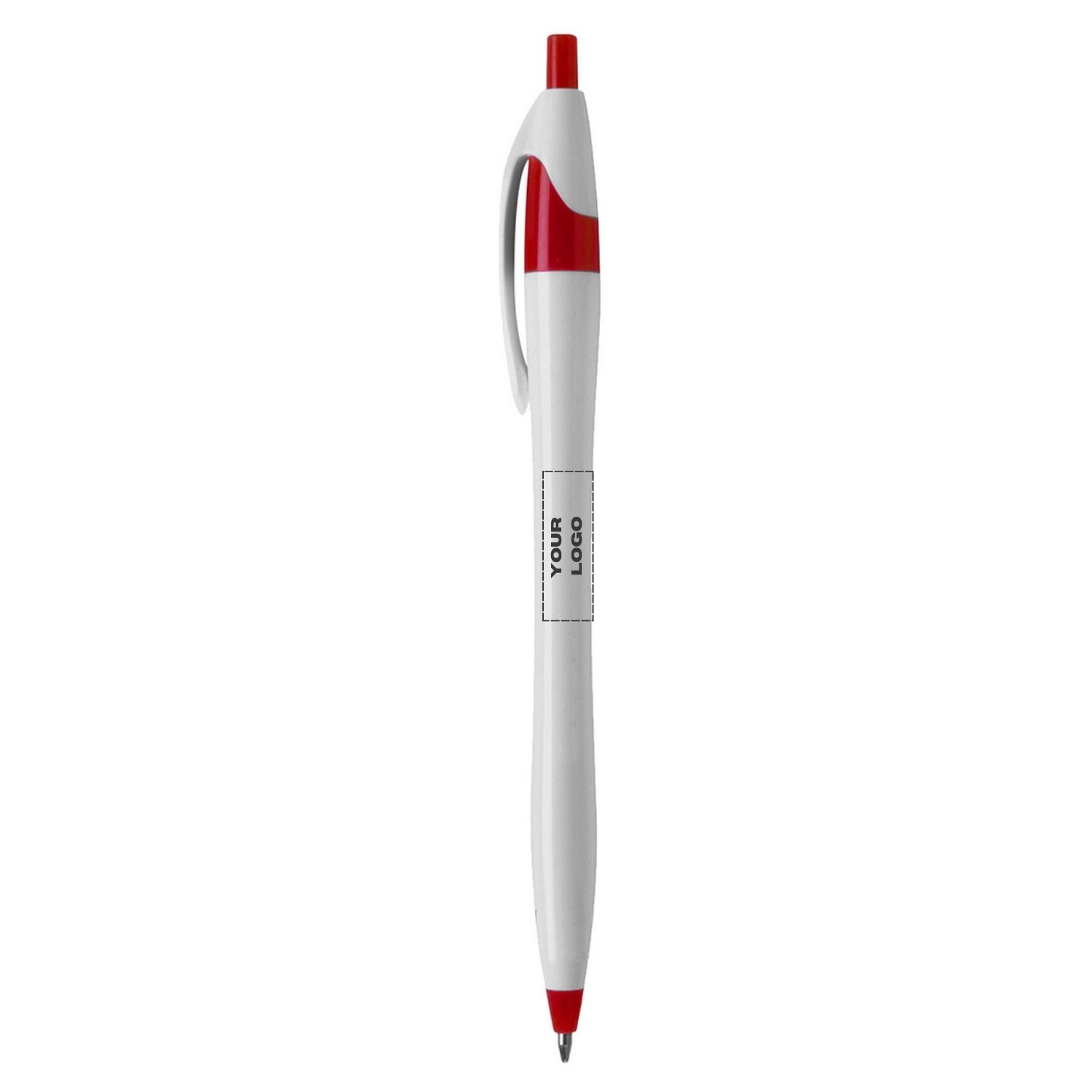 White Corporate Click Dart Pen 1