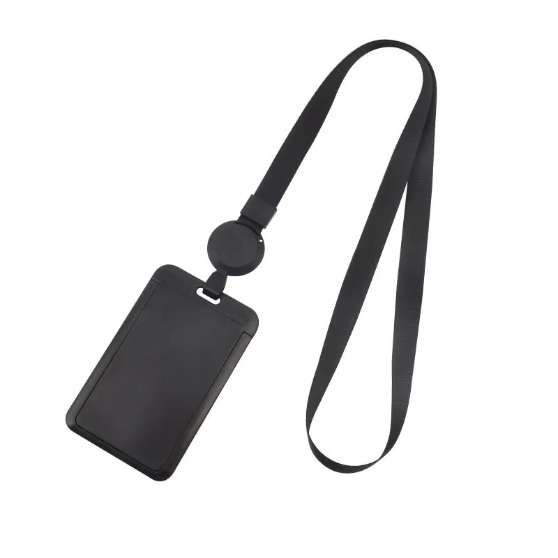 ID Badge Holder with Lanyard Vertical Retractable 4